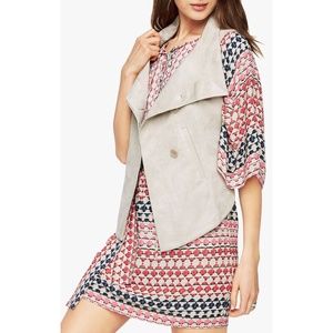 BCBGMAXAZRIA Sima Faux Suede Sleeveless Vest